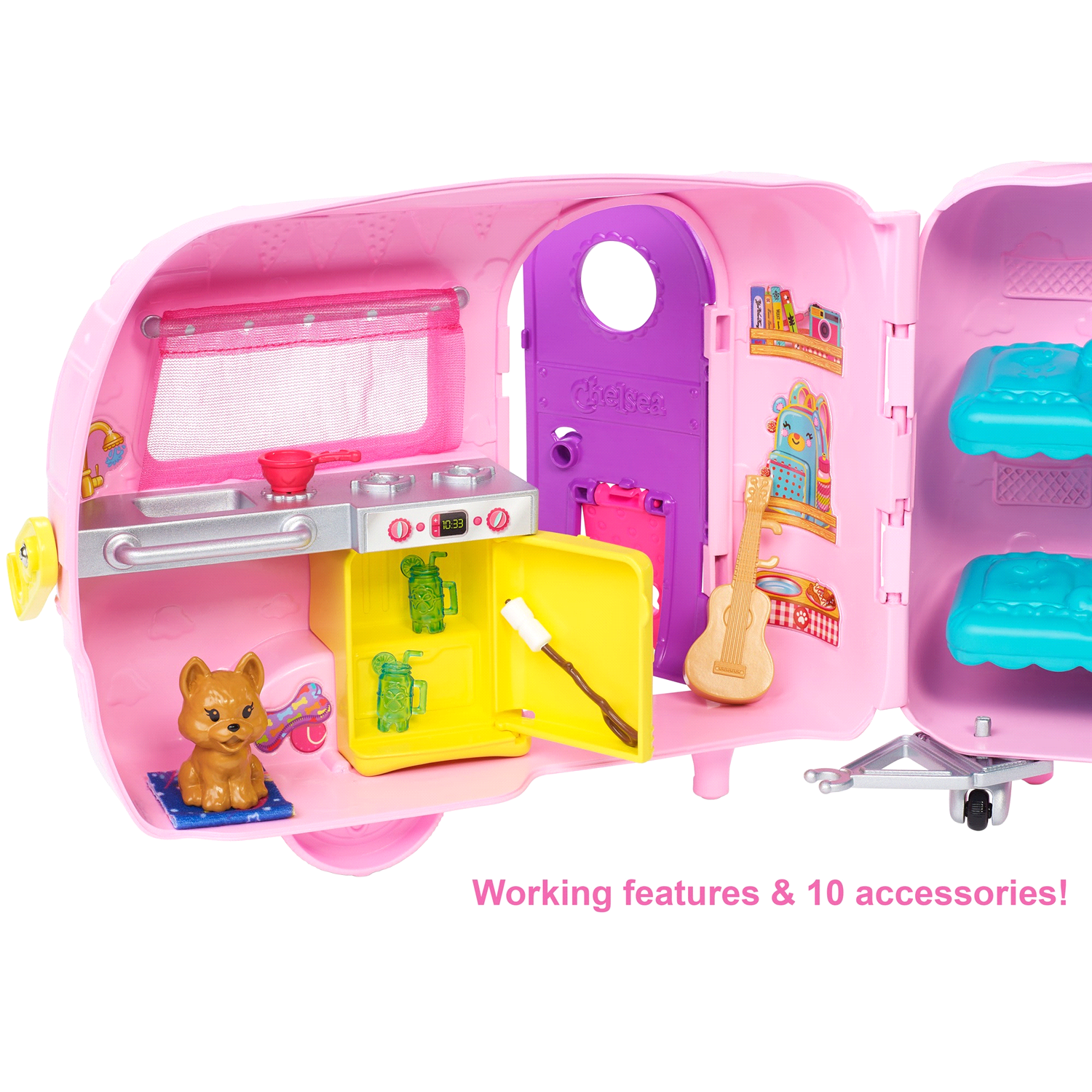 slide 3 of 5, Barbie 3+ Club Chelsea Camper Playset 1 ea, 1 ct
