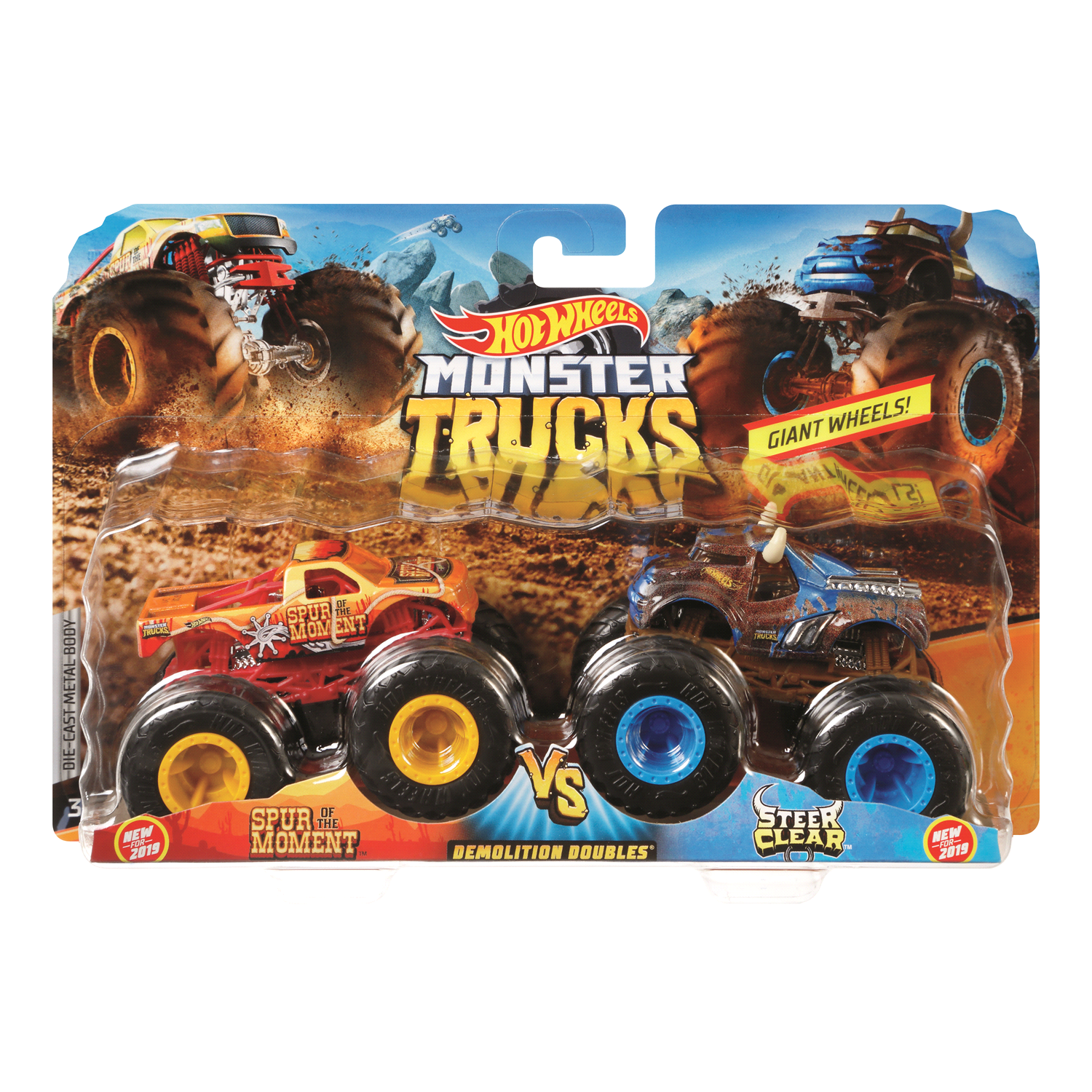 slide 2 of 2, Hot Wheels Monster Trucks 1:64 Demo Doubles Assortment, 2 ct