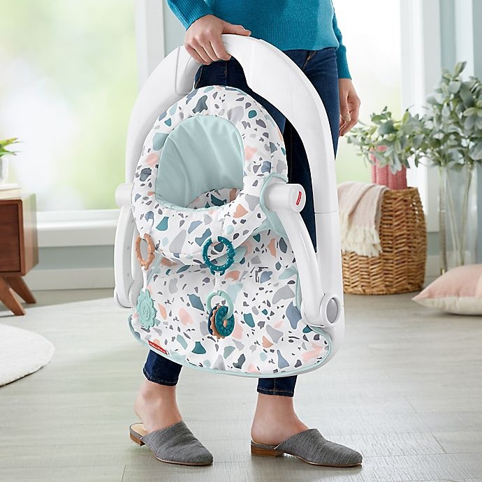 slide 5 of 6, Fisher-Price Sit-Me-Up Floor Seat - Grey/White, 1 ct