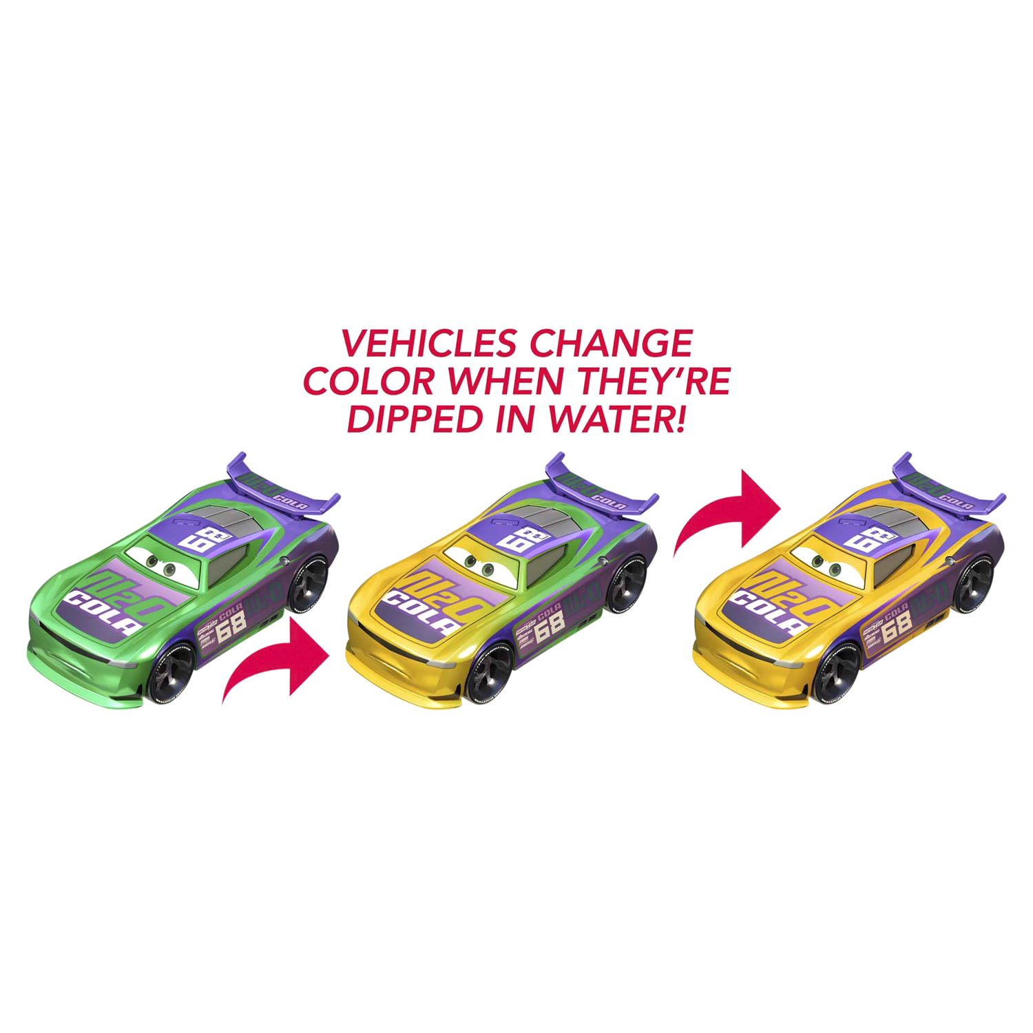 slide 2 of 3, Disney Pixar Cars Color Changers Assortment, 1 ct