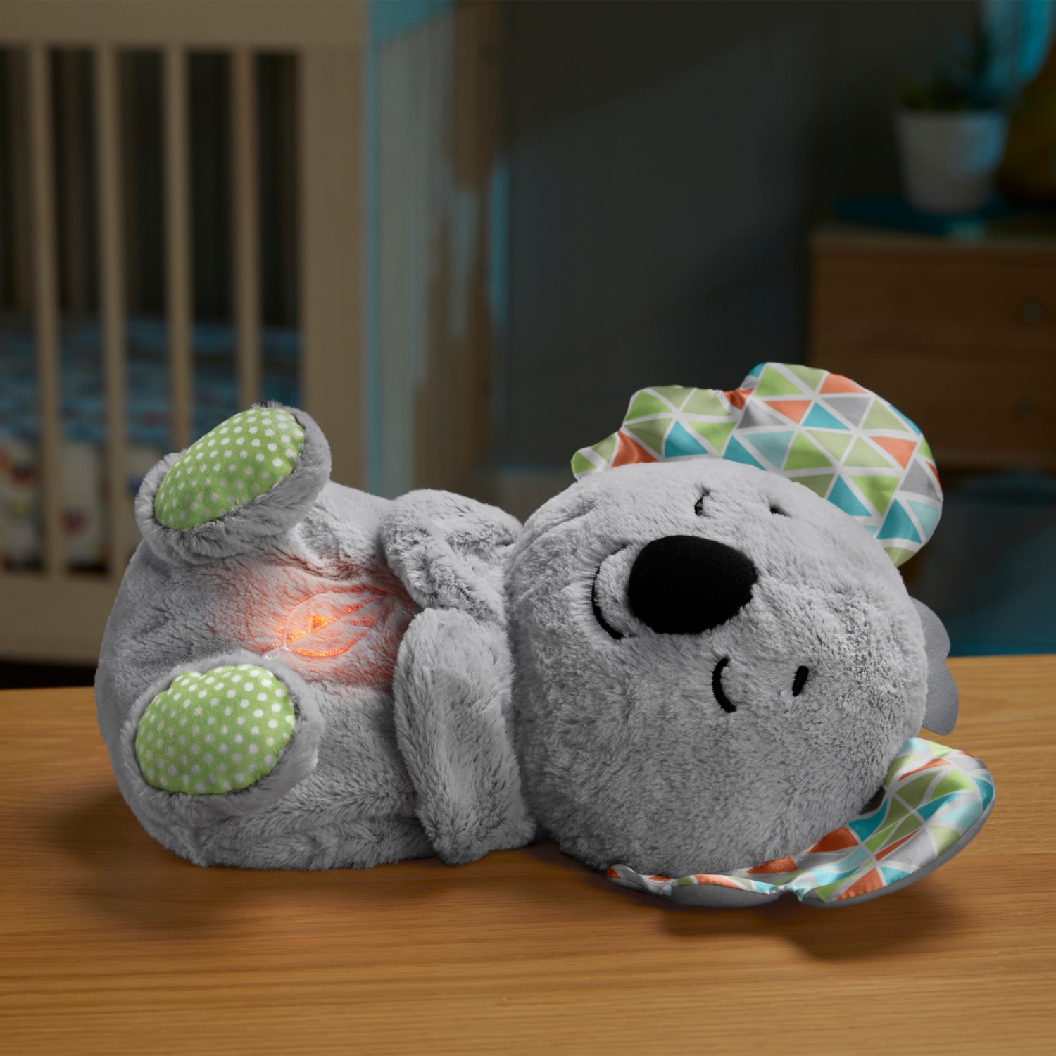 slide 3 of 4, Fisher-Price Soothe 'N Snuggle Koala, Musical Plush Baby Toy With Realistic Breathing Motion, 1 ct