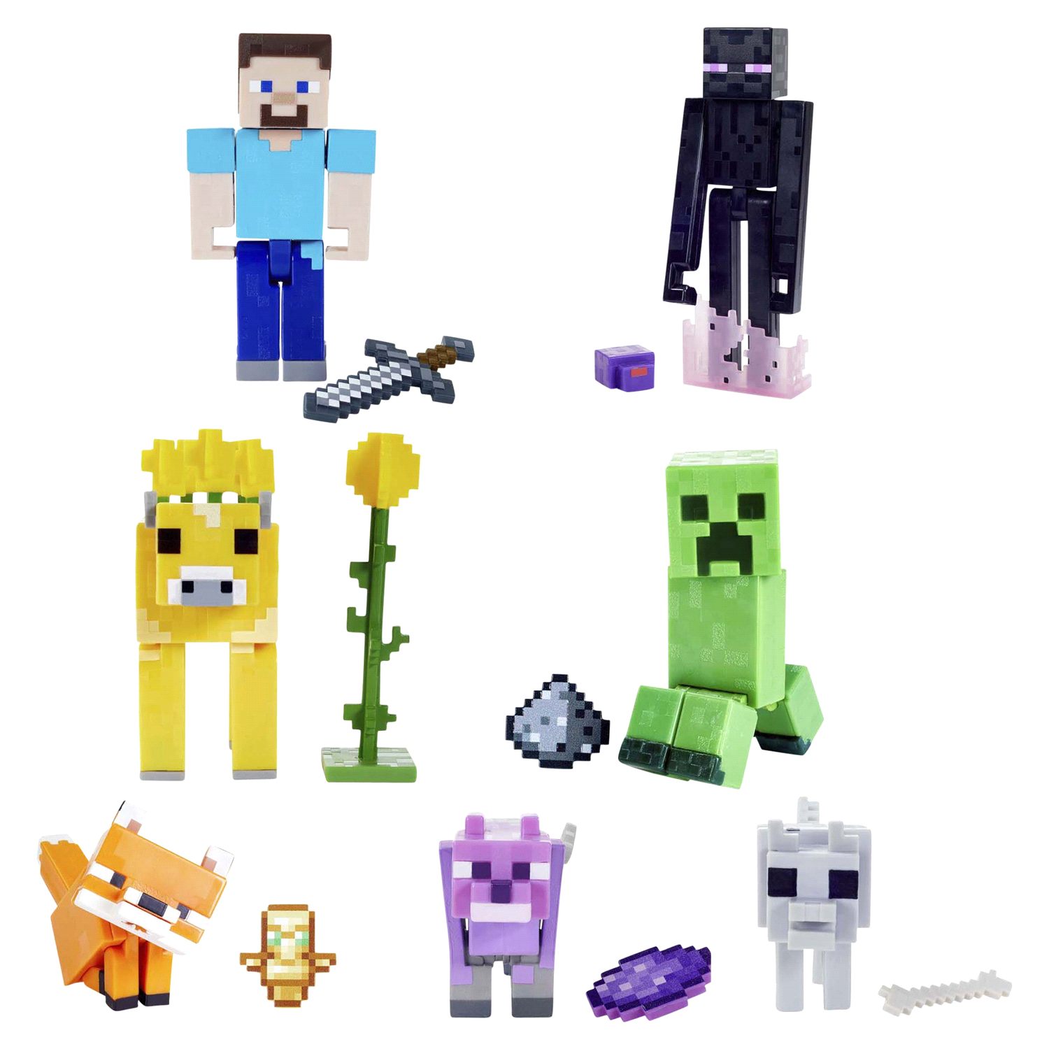 slide 1 of 5, Minecraft Comic Maker Action Figure Assortment, 1 ct