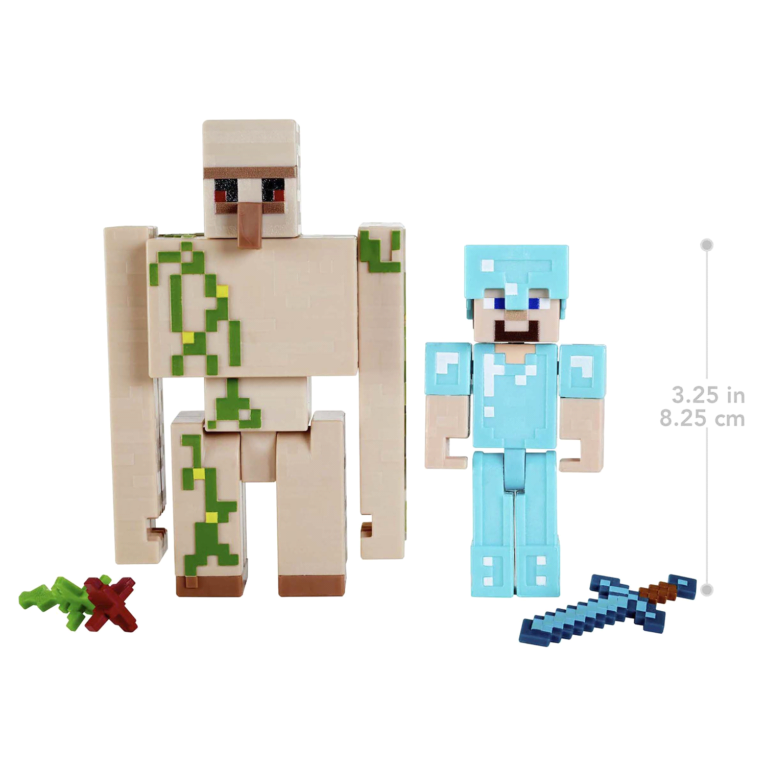 slide 3 of 5, Minecraft Craft-A-Block 2-Pack Assortment Figures, 1 ct