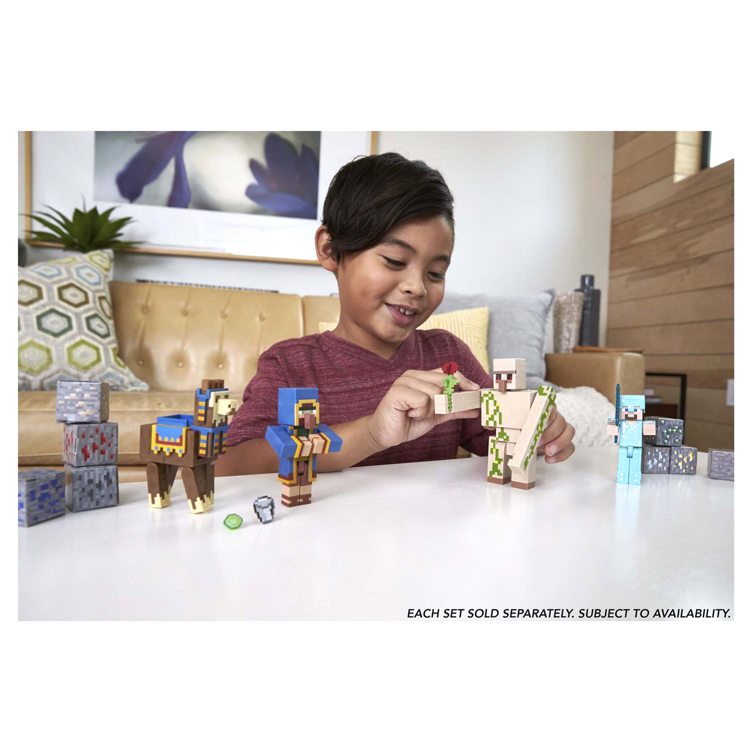 slide 4 of 5, Minecraft Craft-A-Block 2-Pack Assortment Figures, 1 ct