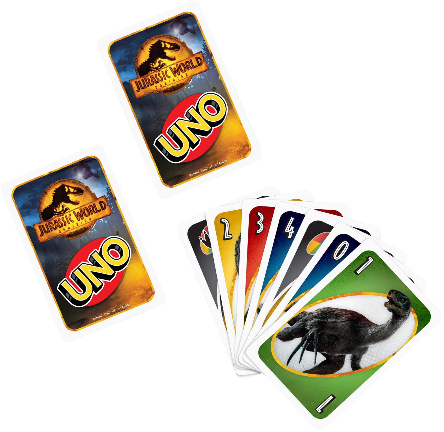 slide 2 of 3, Mattel Uno Jurassic World Dominion Card Game, 1 ct
