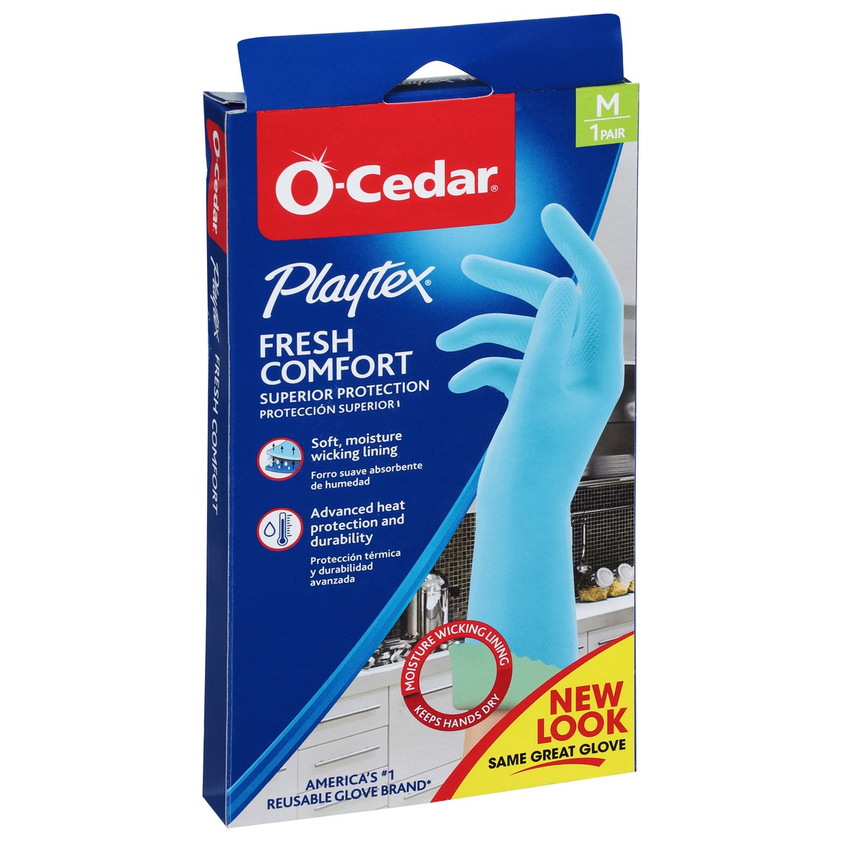 slide 7 of 9, O-Cedar O Cedar Gloves, Fresh Comfort, Medium, 1 ct