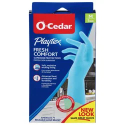 O-Cedar O Cedar Gloves, Fresh Comfort, Medium