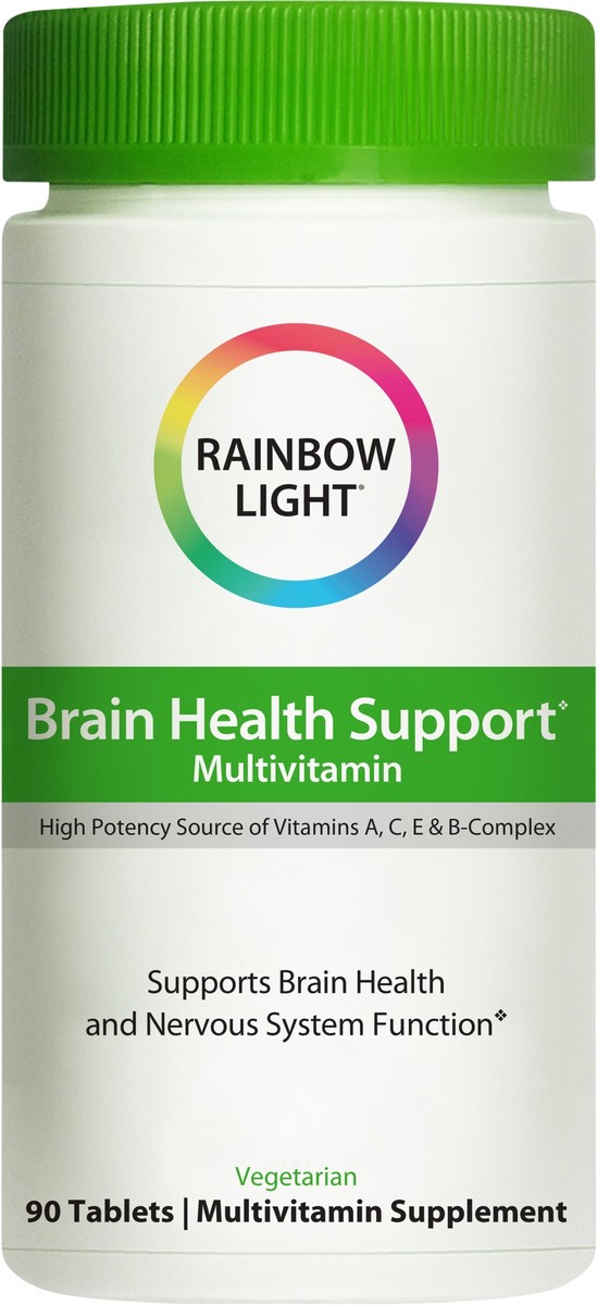 slide 4 of 7, Rainbow Light Brain Health Support Multivitamin, 90 Count, 1 Bottle, 90 ct