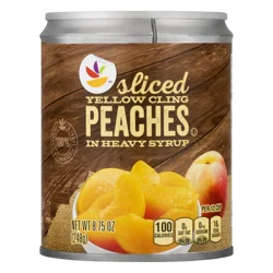 Giant Sliced Yellow Cling Peaches in Heavy Syrup