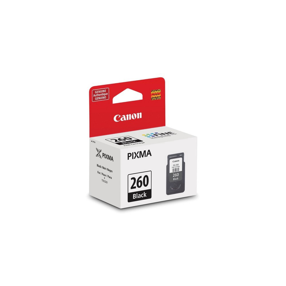 slide 5 of 5, Canon PG-260 Single Ink Cartridge - Black (3707C005), 1 ct