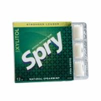 slide 1 of 1, Spry Chewing Gum Stronger Longer Spearmint, 55 ct