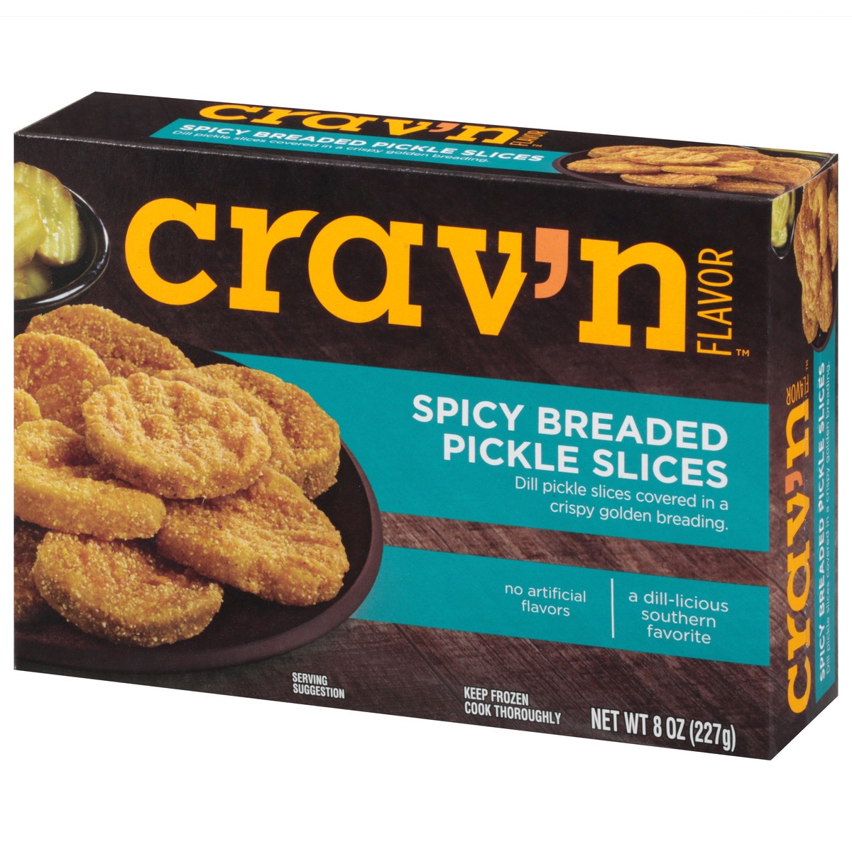 slide 3 of 11, Crav'n Flavor Spicy Breaded Pickle Slices, 8 oz