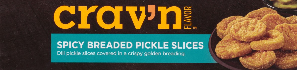 slide 11 of 11, Crav'n Flavor Spicy Breaded Pickle Slices, 8 oz