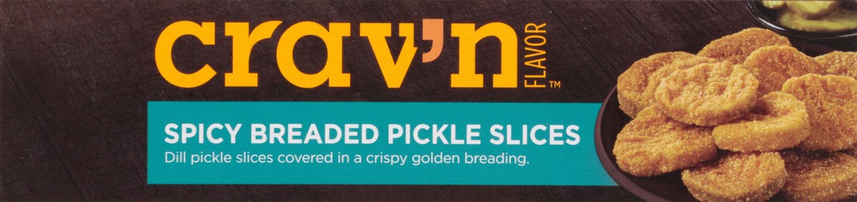 slide 9 of 11, Crav'n Flavor Spicy Breaded Pickle Slices, 8 oz