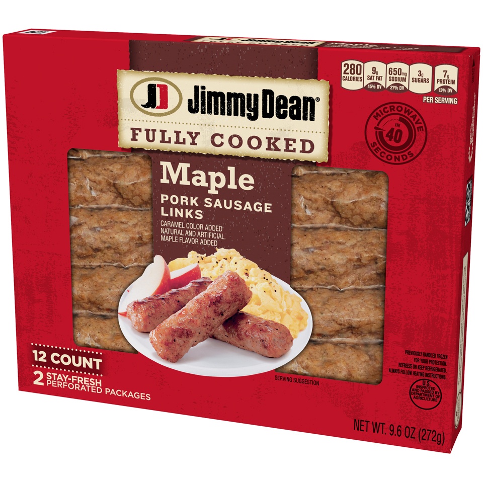 Jimmy Dean Fully Cooked Maple Sauasage Link Ct Oz Shipt