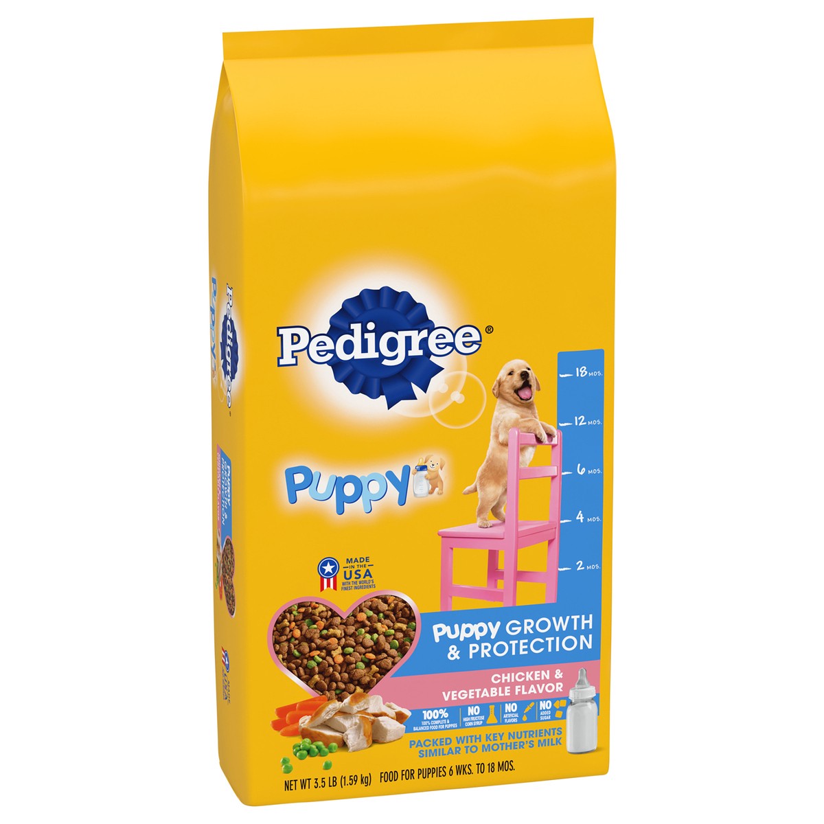 slide 2 of 9, Pedigree Puppy With Chicken, 3.50 ct