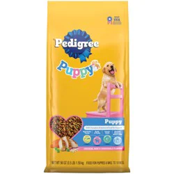 Pedigree Puppies 6 Wks. to 18 Mos. Chicken, Rice & Vegetable Flavor Food for Puppies 56 oz