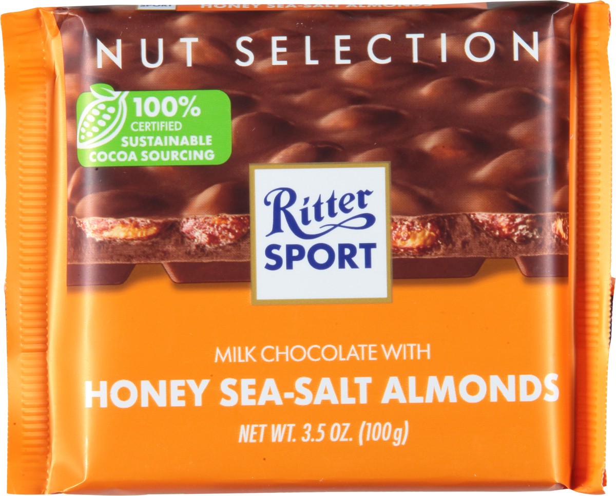 slide 4 of 9, Ritter Sport Milk Chocolate with Honey Sea-Salt Almonds 3.5 oz, 3.5 oz