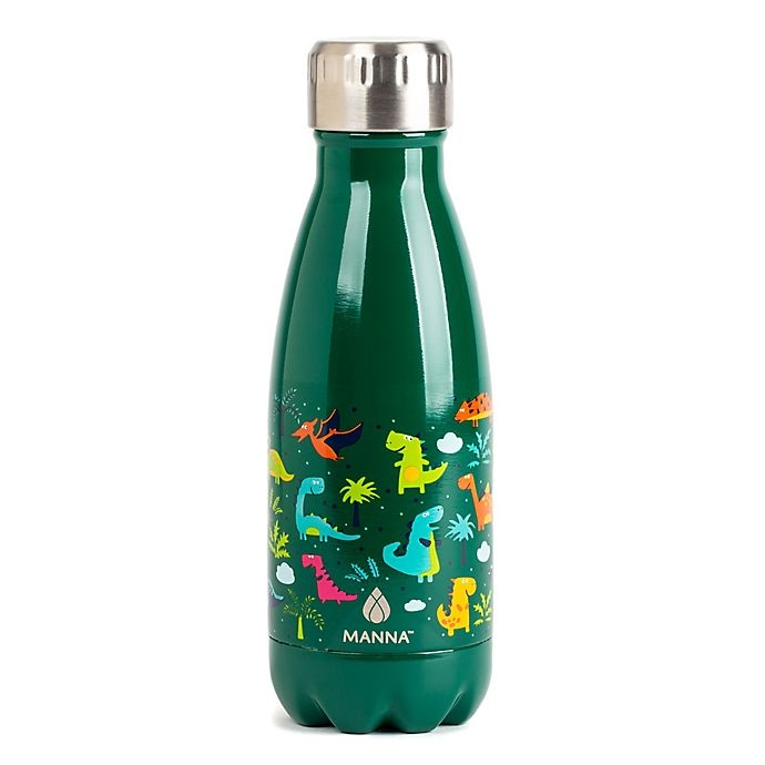 slide 1 of 1, Manna Organics Vogue Kids Water Bottle - Dinosaur, 9 oz