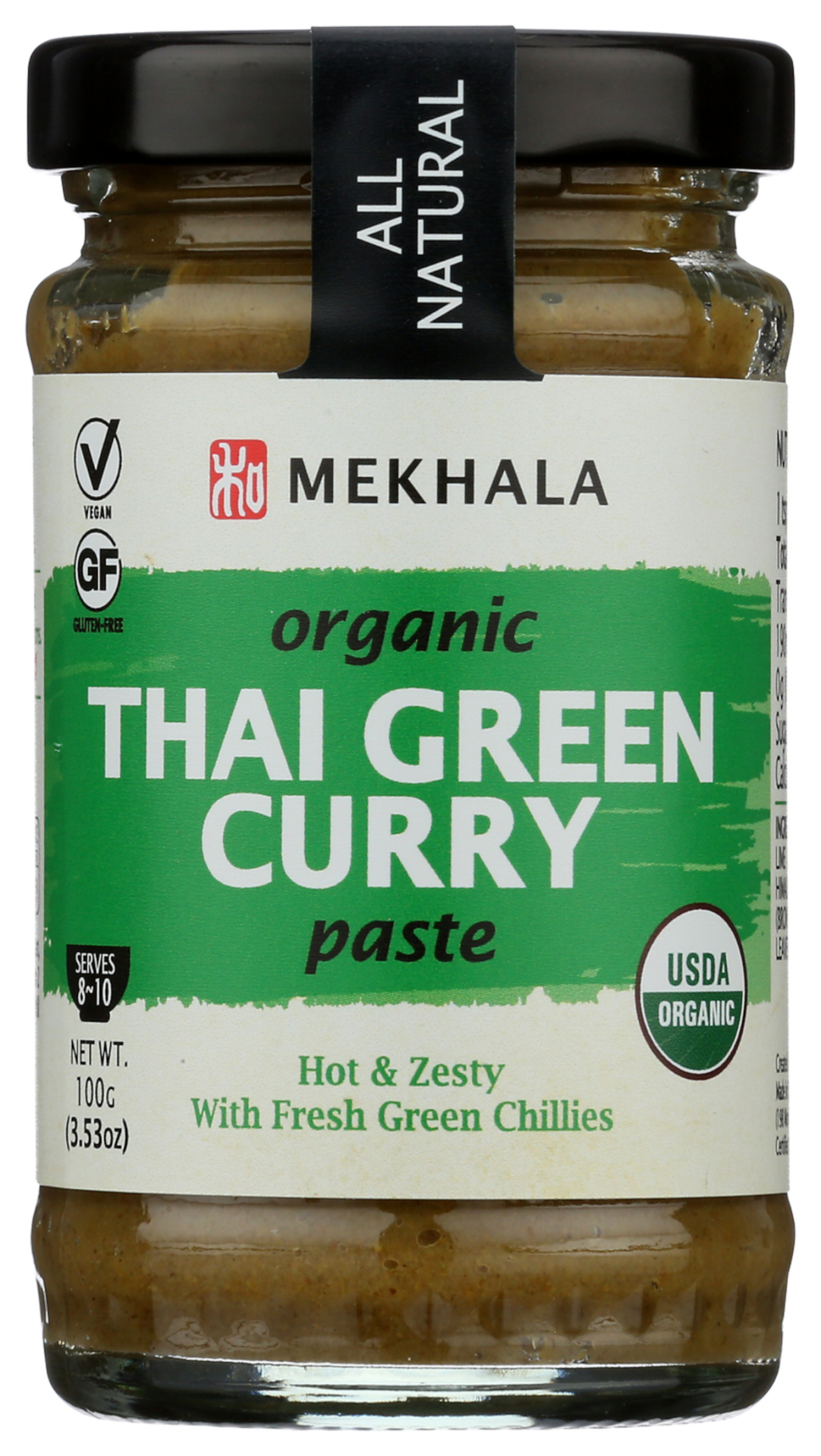 slide 2 of 5, Mekhala Organic Green Curry Paste, 3.53 oz