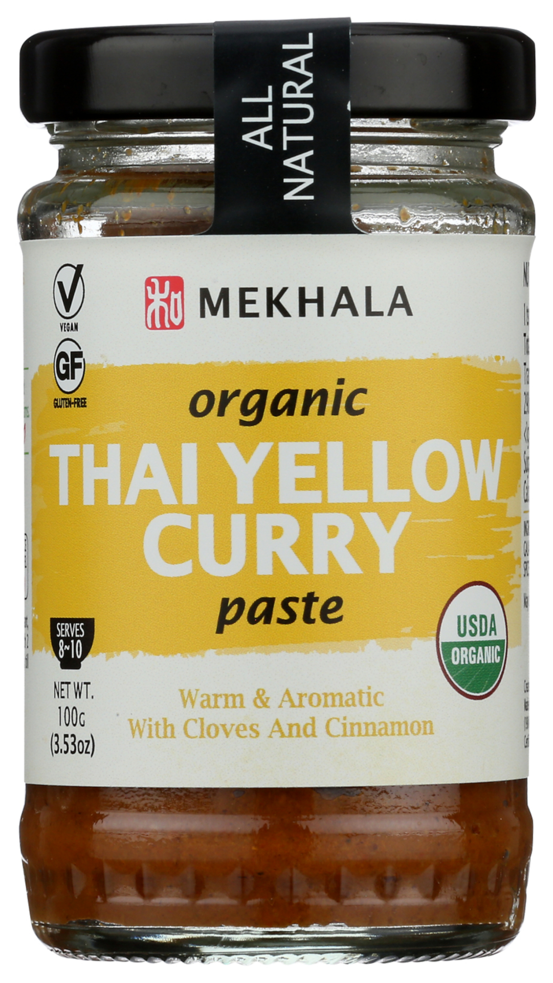 slide 3 of 5, Mekhala Organic Thai Yellow Curry Paste, 3.53 oz