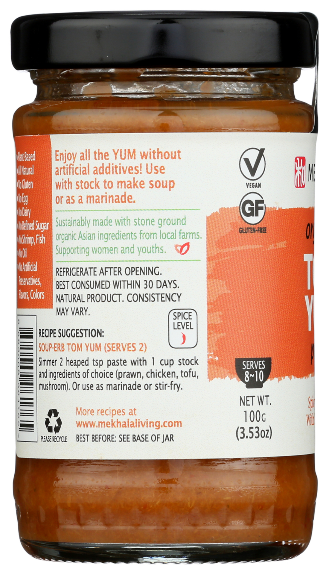 slide 4 of 4, Mekhala Organic Paste Tom Yum Organic, 3.53 oz, 3.53 oz