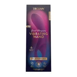Trojan Dual Pleasure Vibrating Wand, 1 ea