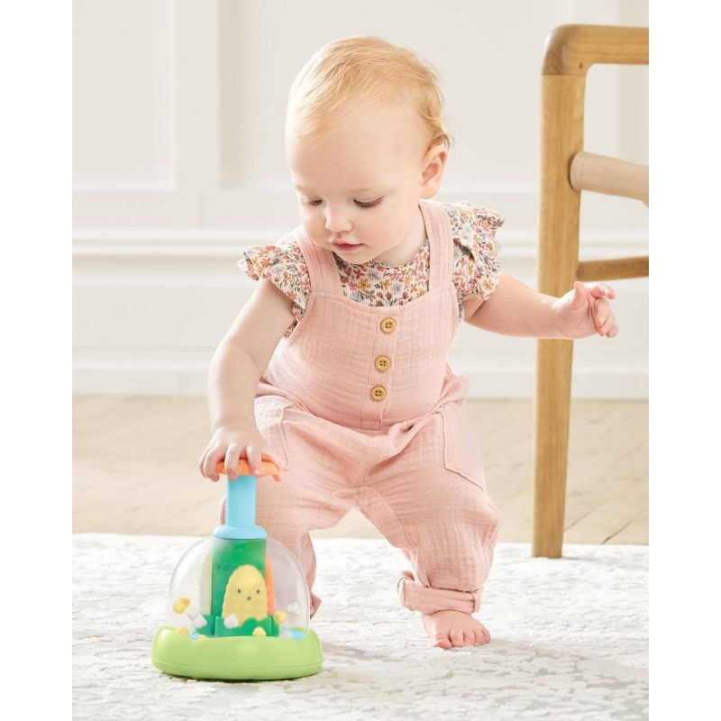 slide 3 of 10, Skip Hop Farmstand Push & Spin Baby Learning Toy, 1 ct