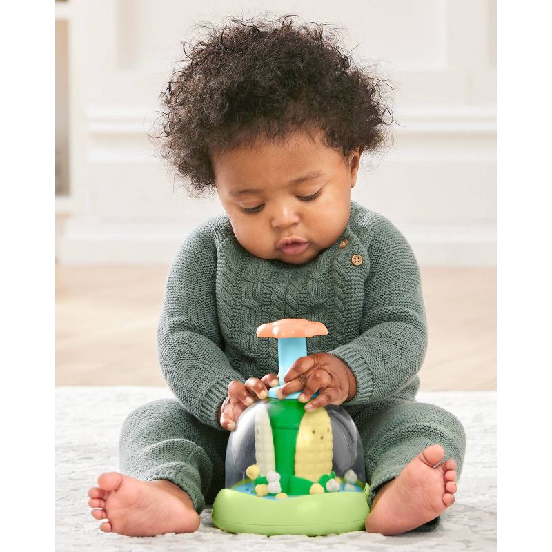 slide 6 of 10, Skip Hop Farmstand Push & Spin Baby Learning Toy, 1 ct