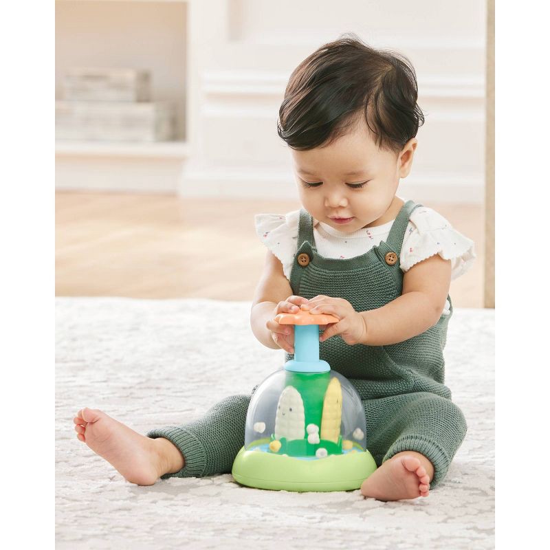 slide 8 of 10, Skip Hop Farmstand Push & Spin Baby Learning Toy, 1 ct