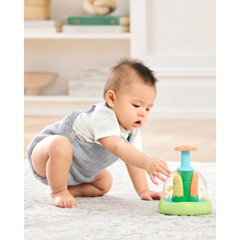 slide 9 of 10, Skip Hop Farmstand Push & Spin Baby Learning Toy, 1 ct