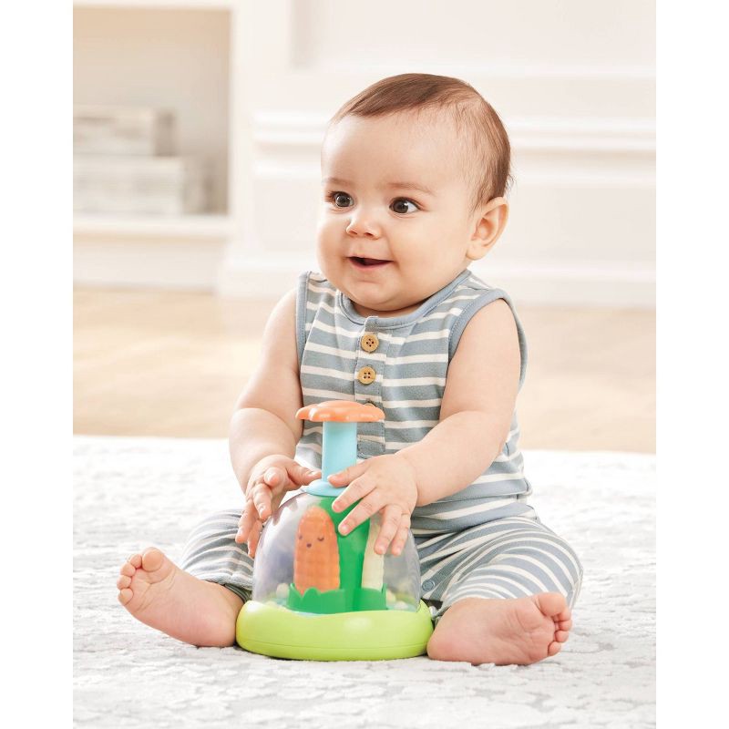 slide 10 of 10, Skip Hop Farmstand Push & Spin Baby Learning Toy, 1 ct