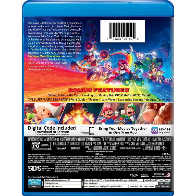 slide 3 of 3, Universal Home Video The Super Mario Bros. Movie (Blu-ray + DVD + Digital), 1 ct