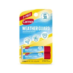 Carmex Weather Guard Broad Spectrum SPF 30 Original Flavor Lip Balm - 0.03oz/2pk