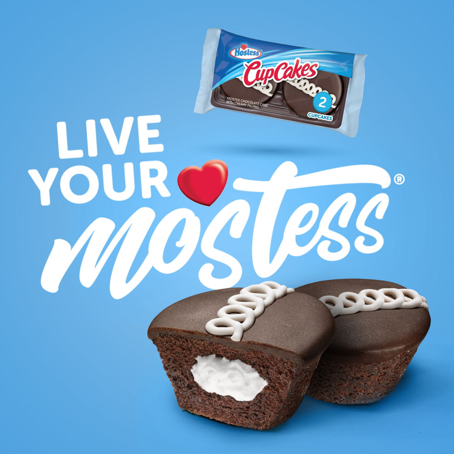 slide 7 of 8, HOSTESS Chocolate Cupcakes Single Serve, 2 Count, 3.17 oz, 2 ct