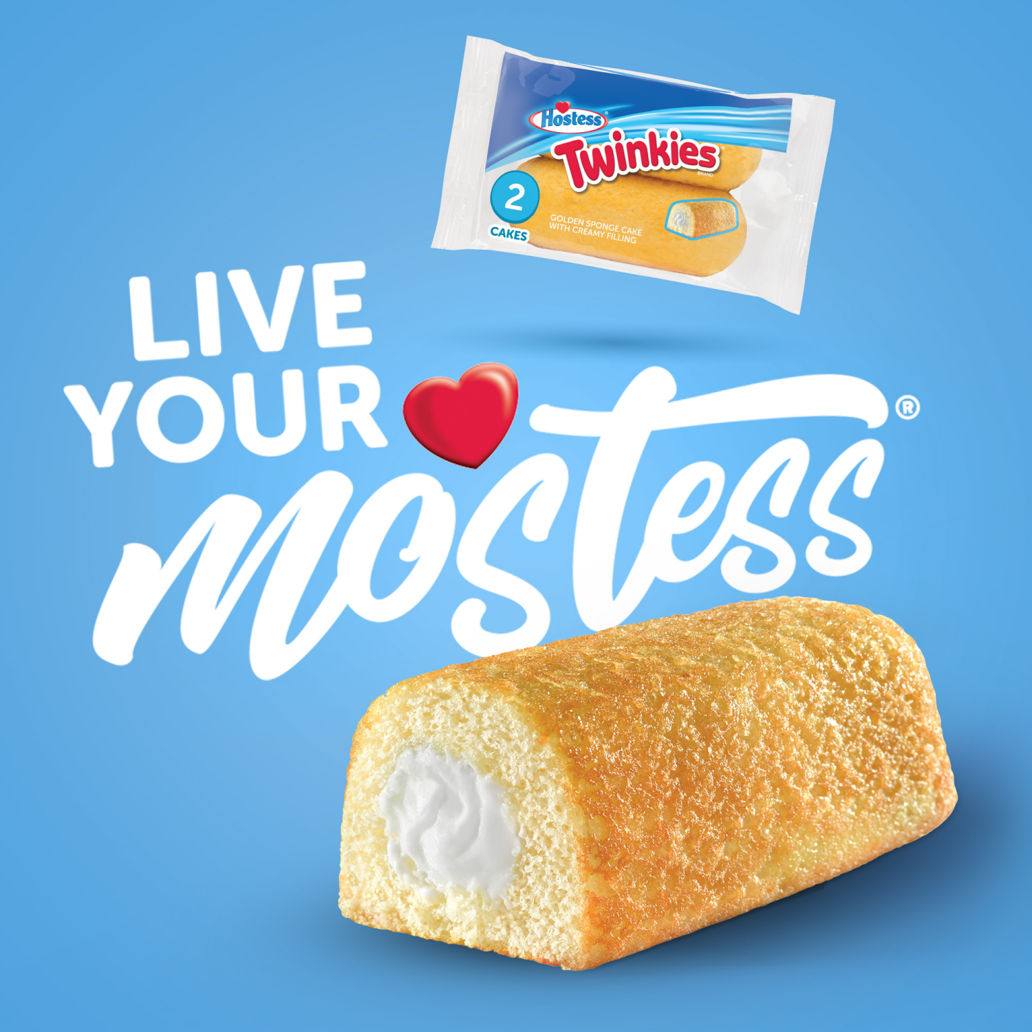 slide 7 of 8, Hostess Twinkies Snack Cakes, Golden Sponge Cake with Creamy Filling, 2.7 Oz. Sleeve (2 Cakes), 2 ct