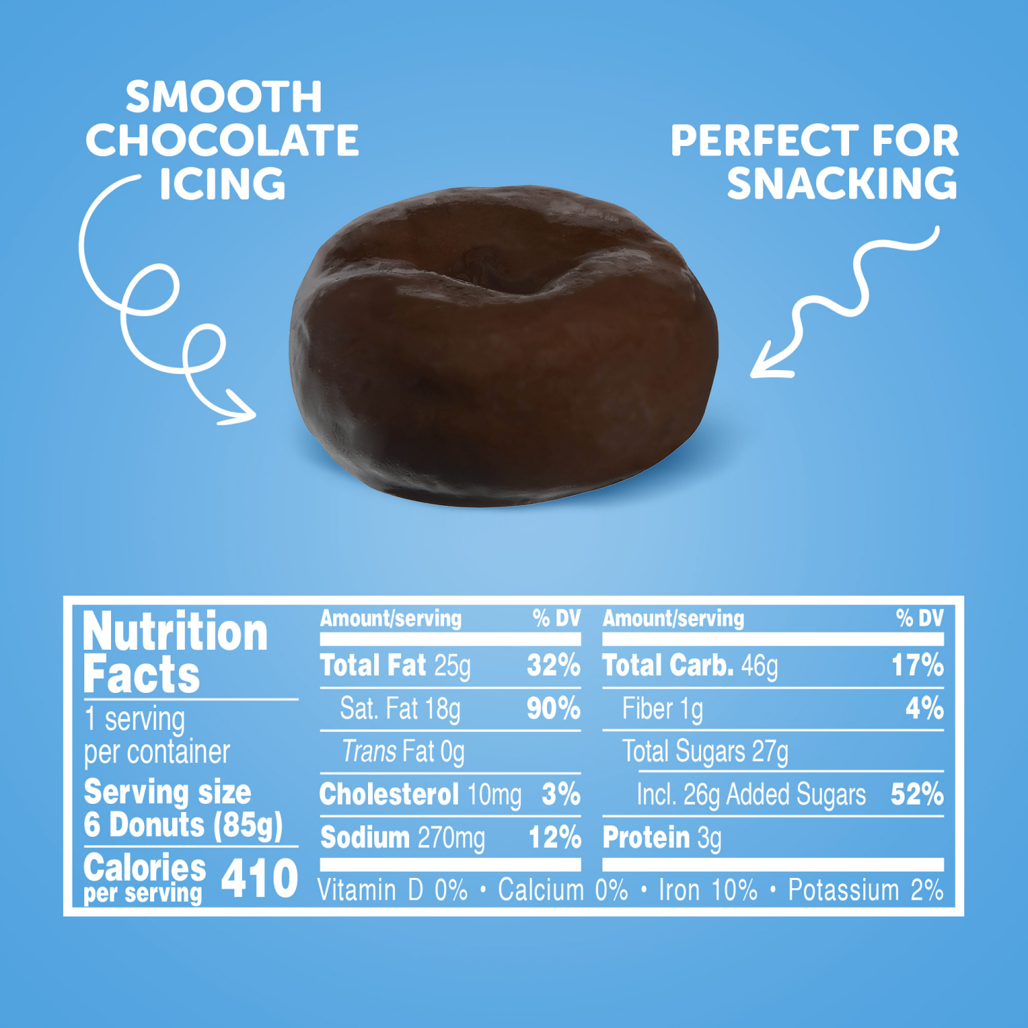 slide 2 of 8, Hostess Donettes, Frosted Mini Donuts, 6 ct