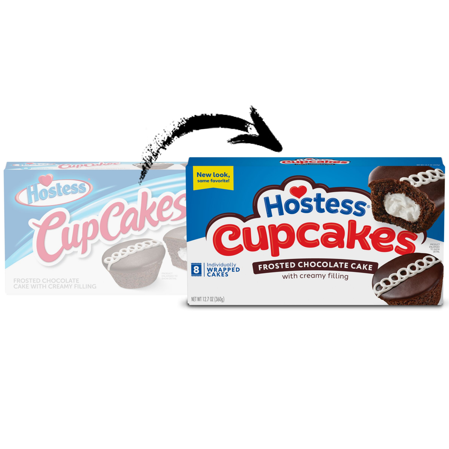 slide 8 of 8, Hostess Cupcakes, Chocolate Snack Cakes, 12.7 Oz. Box (8 Ct.), 8 ct