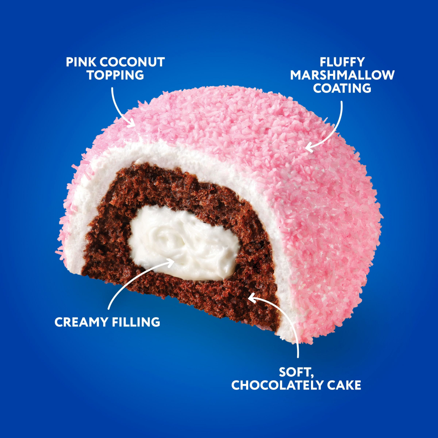 slide 6 of 8, Hostess Snoballs Snack Cakes, Coconut & Marshmallow Covered Chocolate Cake, 10.5 Oz. Box (6 Ct.), 10 ct