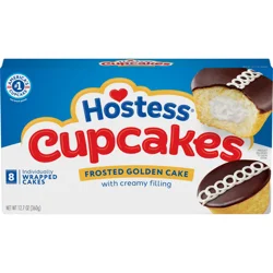 Hostess Cupcakes, Golden Snack Cakes, 12.7 Oz. Box (8 Ct.)