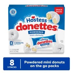 Hostess Snack Pack Powdered Donettes Donuts