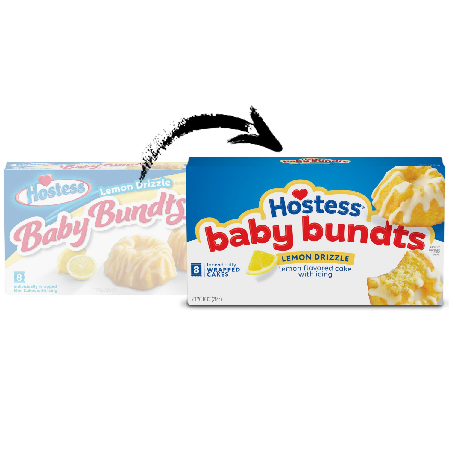 slide 6 of 7, Hostess Lemon Drizzle Baby Bundt Cakes, 10 oz