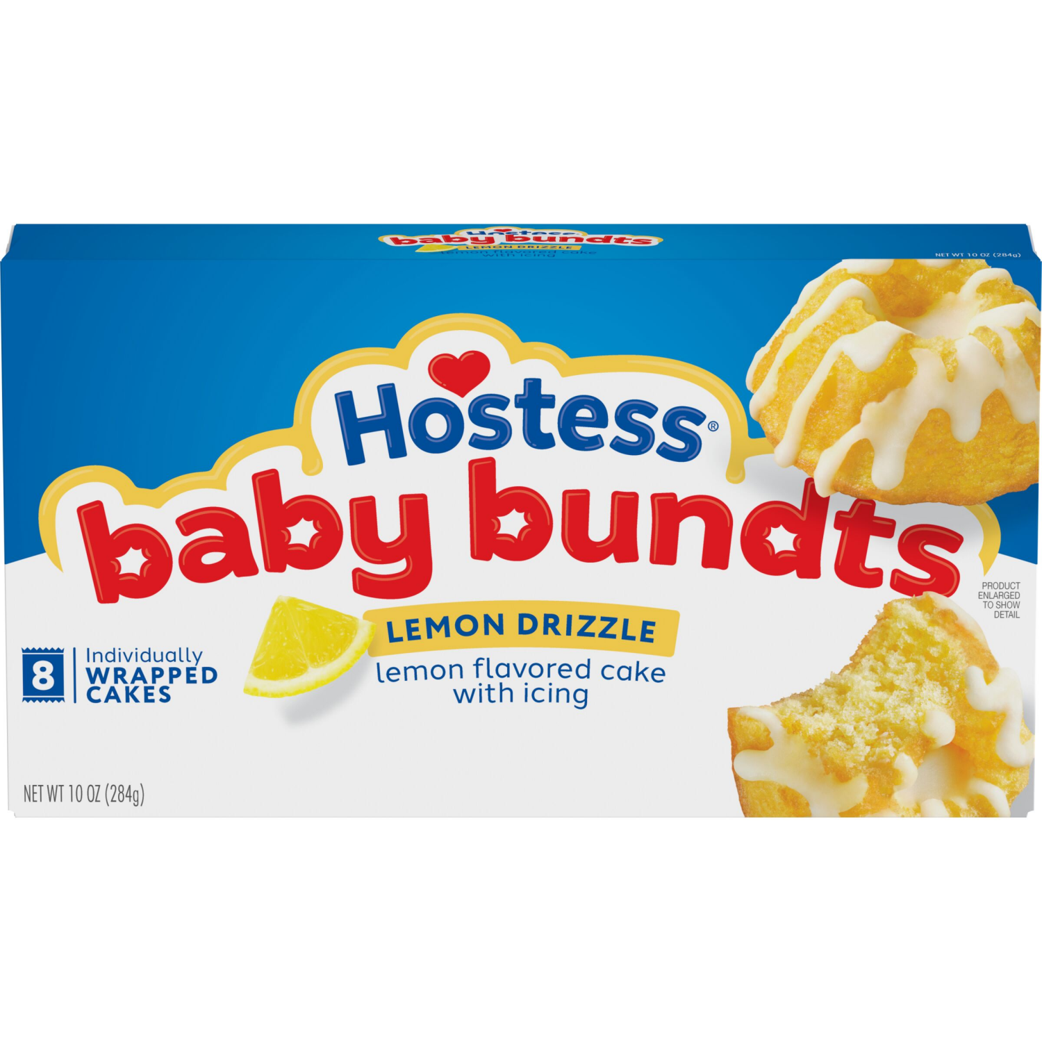 slide 1 of 7, Hostess Lemon Drizzle Baby Bundt Cakes, 10 oz
