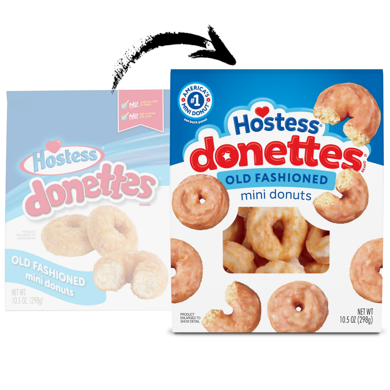 slide 6 of 7, Hostess Donettes, Old Fashioned Mini Donuts, 10.5 oz