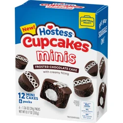 Hostess Chocolate Mini Cupcakes Multi Pack 8.17oz 6ct