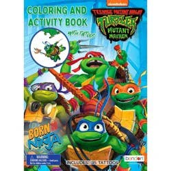 Bendon Teenage Mutant Ninja Turtles: Mutant Mayhem Coloring Book with Tattoos
