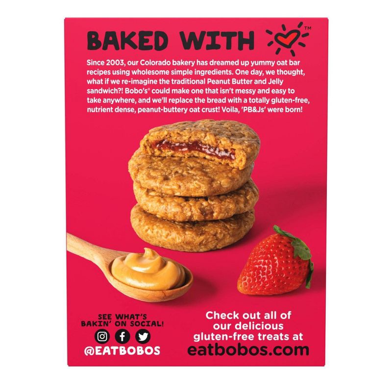slide 4 of 8, Bobo's Oat Bars Bobo's PB&Js Strawberry Oat Bars - 8.4oz/4ct, 4 ct; 8.4 oz