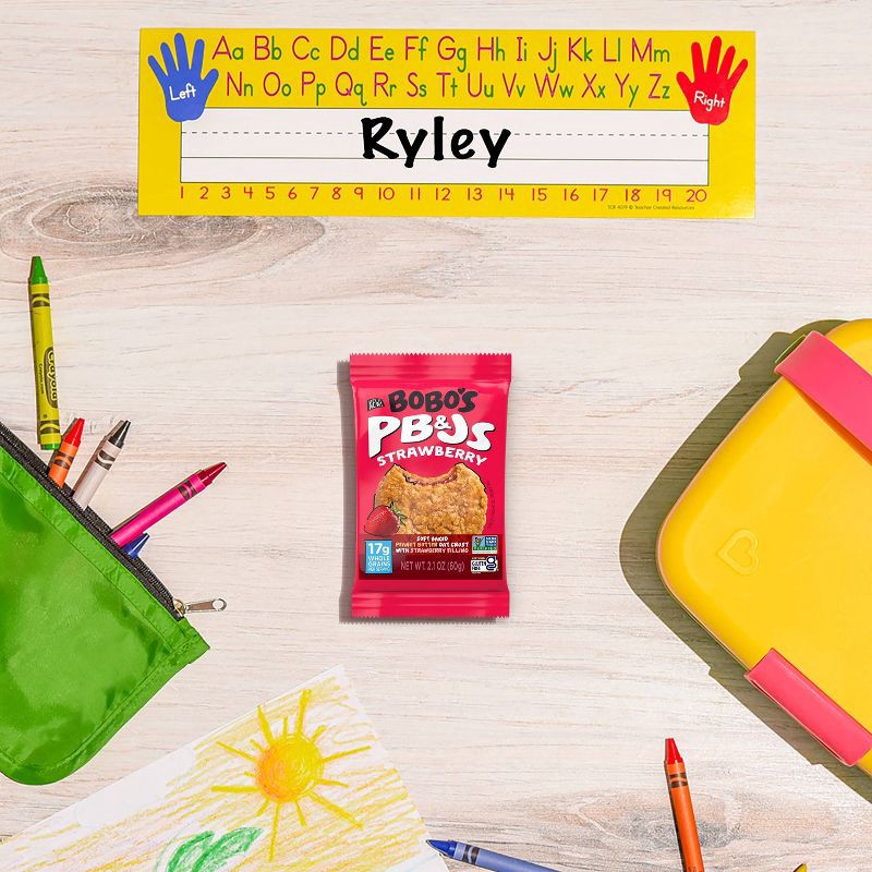 slide 8 of 8, Bobo's Oat Bars Bobo's PB&Js Strawberry Oat Bars - 8.4oz/4ct, 4 ct; 8.4 oz