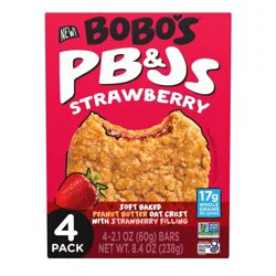 Bobo's Oat Bars Bobo's PB&Js Strawberry Oat Bars - 8.4oz/4ct