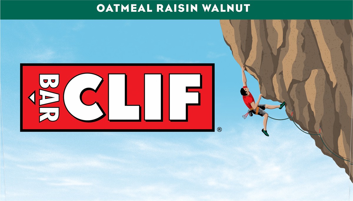 slide 5 of 9, CLIF BAR - Oatmeal Raisin Walnut - Made with Organic Oats - 10g Protein - Non-GMO - Plant Based - Energy Bars - 2.4 oz. (12 Pack), 28.8 oz